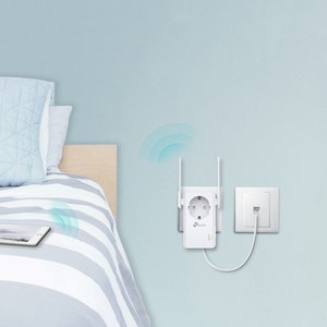 TP-Link TL-WA860RE Single Band IEEE 802.11b/g/n 300 Mbit/s Wireless Range Extender - 2.40 GHz - 2 x External Antenna(s) - 
