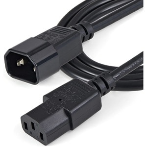 StarTech.com Câble / Cordon d'extension d'alimentation standard C13 vers C14 de 1m - Mâle / Femelle - Pour Alimentation sa