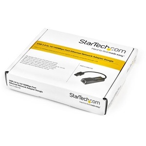StarTech.com USB 2.0 to 10/100 Mbps Ethernet Network Adapter Dongle - Add a 10/100Mbps Ethernet port to your laptop or des