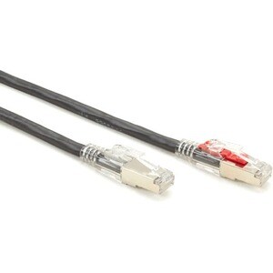 Black Box GigaTrue 3 Cat.6 (S/FTP) Patch Network Cable - 3 ft Category 6 Network Cable for Patch Panel, Wallplate, Network