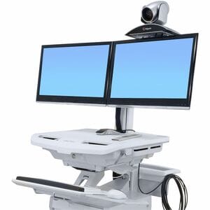 Ergotron StyleView Mounting Shelf for Camera, Video Conferencing System - Silver - 907.2 g Load Capacity - 100 x 100 - VES