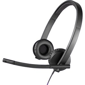 Logitech H570e Wired Over-the-head Stereo Headset - Binaural - Supra-aural - 31.50 Hz to 20 kHz - Noise Cancelling, Electr