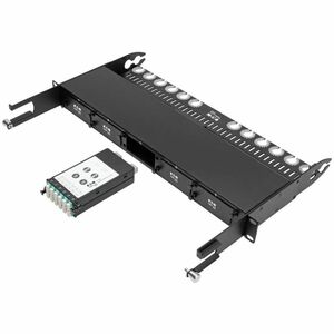 Tripp Lite 12-Fiber Patch Panel 2 MTP/MPO to 12 LC 10Gb Breakout Cassette - 2 x MTP/MPO, 12 x LC - 14 Port(s) - 14 x RJ-11