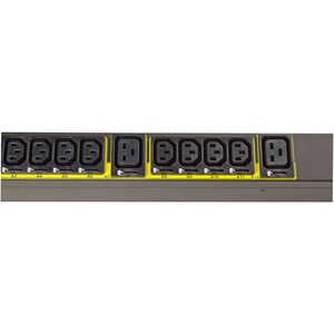 Eaton Managed rack PDU, 0U, L21-30P input, 8.64 kW max, 120/208V, 24A, 10 ft cord, Three-phase, Outlets: (18) C13 Outlet g