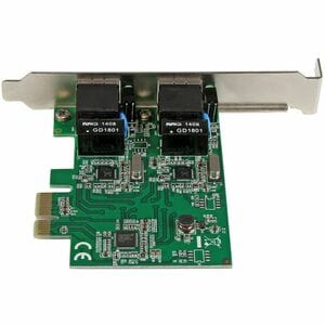 StarTech.com Carte réseau PCI Express à 2 ports Gigabit Ethernet - Adaptateur NIC PCIe GbE - PCI Express x1 - 1,95 Gbit/s 