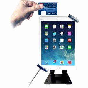 CTA Digital Universal Anti-Theft Security Grip with Stand for Tablets - Black GRIP HOLDER WITH STAND FOR TABLETS