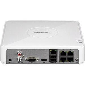 TRENDnet TV-NVR104K 4 Channel Wired Video Surveillance System 1 TB HDD - Network Video Recorder, Camera