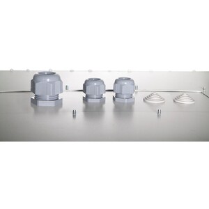 DIGITUS Professional 12U Wall Mountable Rack Cabinet - 482.60 mm Rack Width - Light Grey - Steel