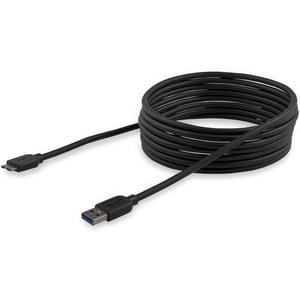 StarTech.com 3m (10ft) Slim SuperSpeed USB 3.0 (5Gbps) A to Micro B Cable - M/M - Cable for Desktop Computer, Notebook, Po