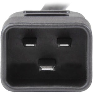 StarTech 3ft (1m) Heavy Duty Extension Cord, IEC C13 to IEC C20 Black Extension Cord, 15A 125V, 14AWG, Heavy Gauge Power C