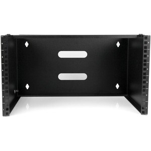 StarTech.com 6U Wall Mount Rack, 14in Deep, 19 inch Wall Mount Network Rack, Wall Mounting Patch Panel Bracket for Switch/