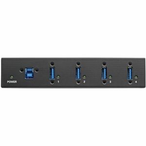 Eaton Tripp Lite Series 4-Port Industrial-Grade USB 3.x (5Gbps) Hub - 20 kV ESD Immunity, Metal Housing, Mountable - USB -