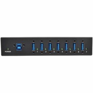 Eaton Tripp Lite Series 7-Port Industrial-Grade USB 3.x (5Gbps) Hub - 20 kV ESD Immunity, Metal Housing, Mountable - USB -