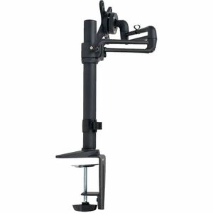 Eaton Tripp Lite Series Full Motion Flex Arm Desk Clamp for 13" to 27" Monitors - 22 lb Load Capacity - Steel, Metal - Black"