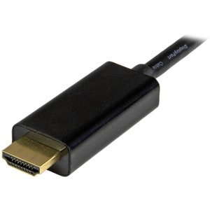 StarTech.com Mini DisplayPort to HDMI Converter Cable - 6 ft (2m) - 4K - Eliminate clutter by connecting your PC directly 