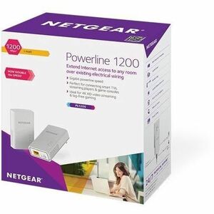 NETGEAR Powerline 1200, PL1200 - 2 - 1 x Network (RJ-45) - 1200 Mbit/s Powerline - HomePlug AV2