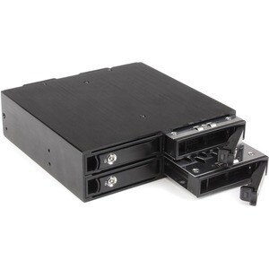 StarTech.com Backplane mobile per rack hot-swap 5,25" a 4 alloggiamenti HDD SATA/SAS da 2,5" - 6 Gbps - 4 x Disco rigido s