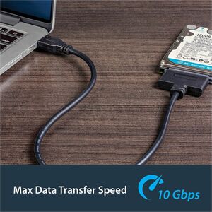 StarTech.com USB 3.1 (10Gbps) Adapter Cable for 2.5" SATA SSD/HDD Drives - Connect a 2.5" SATA SSD/HDD to your computer us