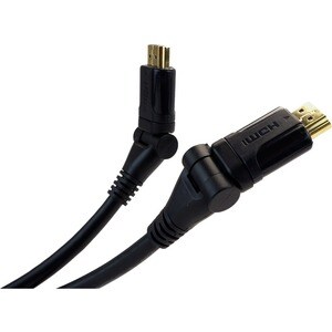 VisionTek HDMI Pivot Cable 3 ft (M/M) - 3.3 ft (1 m) HDMI A/V Cable for Audio/Video Device, DVD Player, Blu-ray Player, TV