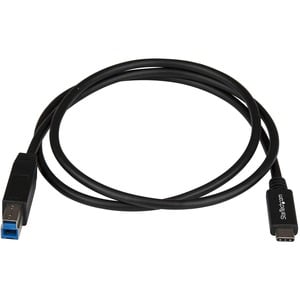 StarTech.com USB-C to USB-B Cable - M/M - 1m (3ft) - USB 3.1 (10Gbps). Cable length: 1 m, Connector 1: USB C, Connector 2: