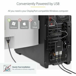 MST HUB DISPLAYPORT TO 2-PORT DISPLAYPORT DP TO DP