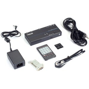 Black Box 4K HDMI Switch - 2 x 1 - 3840 × 2160 - 4K - 2 x 1 - Display, Blu-ray Disc Player - 1 x HDMI Out