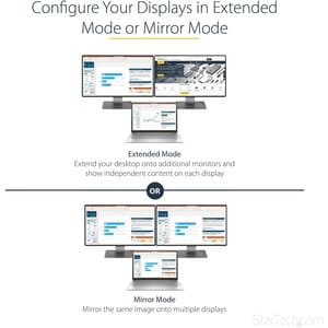 StarTech.com Mini DisplayPort to DisplayPort Multi Monitor Splitter - 2-Port MST Hub - mDP 1.2 to 2x DP MST Hub - 30 Hz to