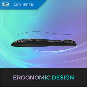 Tru-Form Colour Illuminated Ergonomic Keyboard - Black