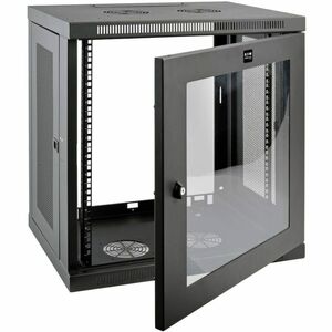 Tripp Lite by Eaton SmartRack 12U Low-Profile Switch-Depth Wall-Mount Small Rack Enclosure, Clear Acrylic Window - For Ser