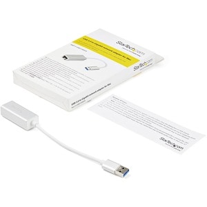 StarTech.com USB 3.0 to Gigabit Network Adapter - Silver - Sleek Aluminum Design for MacBook, Chromebook or Tablet - Nativ