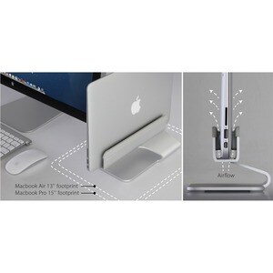 Rain Design mTower Vertikaler Laptop Macbook Ständer - Silber