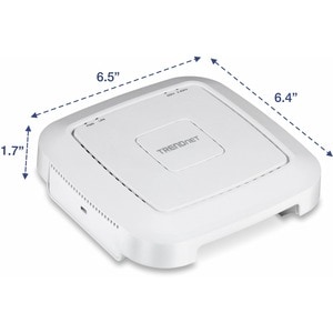TRENDnet TEW-821DAP IEEE 802.11ac 1.17 Gbit/s Wireless Access Point - White - TAA Compliant - 2.40 GHz, 5 GHz - 4 x Intern