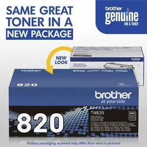 Brother TN820 Original Toner Cartridge - Laser - Standard Yield - 3000 Pages - Black - 1 Each