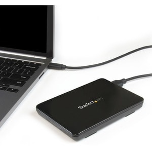 StarTech.com 2.5" USB-C Hard Drive Enclosure â€" USB 3.1 Type C â€" Tool-less â€" External Hard Drive Case â€" SSD USB C H