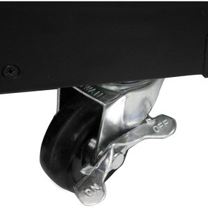 StarTech.com 4-Pfosten 9 HE Mobiles Open Frame Serverrack, 19" Netzwerk Rack mit Rädern, kleines Rack für Netzwerk/AV/IT G