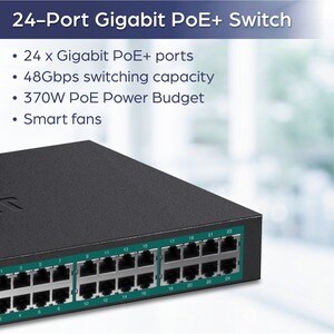 TRENDnet TPE-TG240G 24 Ports Ethernet Switch - Gigabit Ethernet - 10/100/1000Base-T - New - TAA Compliant - 2 Layer Suppor