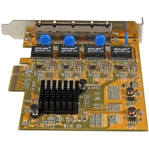 StarTech.com Adattatore Scheda di Rete Ethernet Gigabit PCI express PCIe NIC a 4 porte - PCI Express x4 - 1,95 Gbit/s Velo