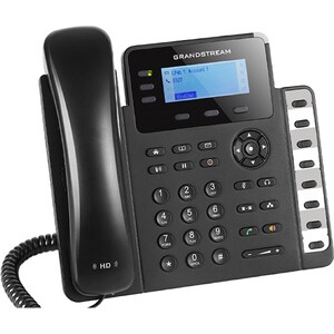 Grandstream GXP1630 IP Phone - Corded - Wall Mountable, Desktop - Black - 3 x Total Line - VoIP - 2 x Network (RJ-45) - Po