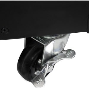 StarTech.com Portable Server Rack with Handles - Rolling Cabinet - 9U - Steel - 100.06 kg Static/Stationary Weight Capacity