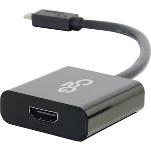 C2G USB C to HDMI Adapter - USB C to HDMI Adapter - 4K 30Hz - Black - M/M - USB Type C to HDMI Audio Video Adapter