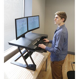 Ergotron WorkFit-TL Workstation - Rechteck Top - Höhenverstellbar - 952,50 mm Table Top Width x 635 mm Tischplatte Tiefe -