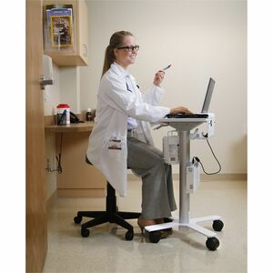 Ergotron StyleView Medizinische Warenkorb - 4,54 kg Belastbarkeit - 4 Rollen - 76,20 mm Rollengröße - Metall, Aluminium - 
