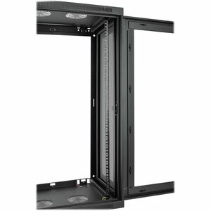 Eaton Tripp Lite Series SmartRack 21U Low-Profile Switch-Depth Wall-Mount Half-Height Rack Enclosure, Clear Acrylic Window