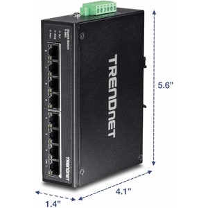 TRENDnet TI-G80 8 Ports Ethernet Switch - Gigabit Ethernet - 1000Base-T - 2 Layer Supported - Twisted Pair - Rail-mountabl