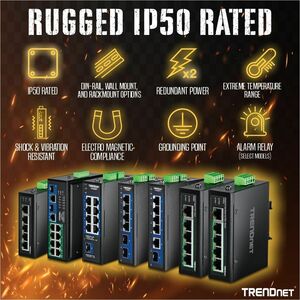 TRENDnet TI-PG80 8 Ports Ethernet Switch - Gigabit Ethernet - 1000Base-T - New - TAA Compliant - 2 Layer Supported - Twist