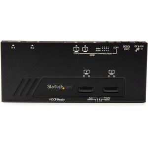 StarTech.com 2x2 HDMI Matrix Switch - 4K with Fast Switching, Auto-Sensing and Serial Control - Automatically switch betwe