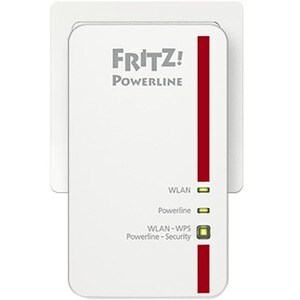 FRITZ! 1240E Powerline Netzwerkadapter - 1 x Netzwerk (RJ-45) - 1200 Mbit/s Stromleitung - Wireless LAN - IEEE 802.11n - 3