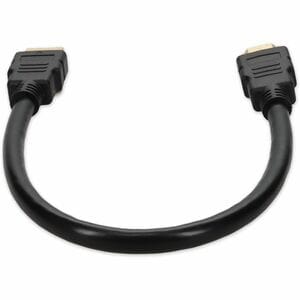 AddOn 1ft HDMI 1.3 Male to HDMI 1.3 Male Black Cable For Resolution Up to 2560x1600 (WQXGA) - 11.81" HDMI A/V Cable for Au