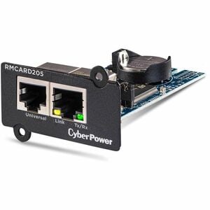 CyberPower Network Power Management RMCARD205 Remote Power Management Adapter - 2 x Network (RJ-45) Port(s) - Black