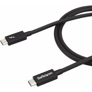 StarTech.com 1m (3.3ft) Thunderbolt 3 Cable, 20Gbps, 100W PD, 4K Video, Thunderbolt-Certified, Compatible w/ TB4/USB 3.2/D